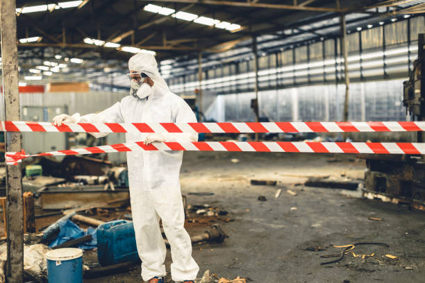 Professional Biohazard Cleanup technician working in Siloam Springs, AR
